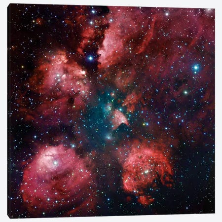 The Cat Paw Nebula (NGC 6334) Canvas Print #GEN105} by Robert Gendler Canvas Artwork