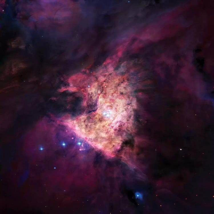 The Center Of The Orion Nebula (The Trapezium Cluster) Mosaic