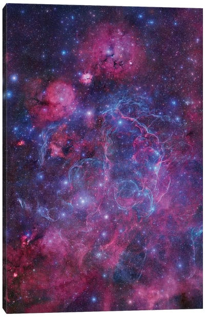 Vela Supernova Remnant Mosaic I Canvas Art Print - Ultra Enchanting