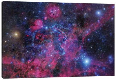 Vela Supernova Remnant Mosaic II Canvas Art Print