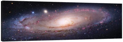 M31, Andromeda Galaxy  VII Canvas Art Print - Panoramic Photography