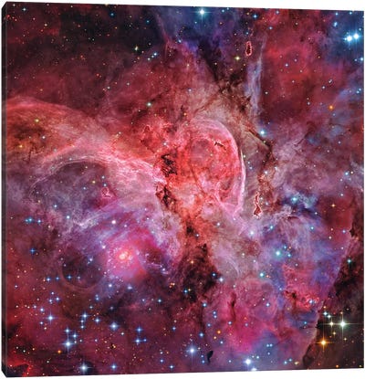 Central Eta Carinae Canvas Art Print - Nebula Art