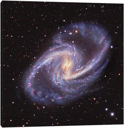 Great Barred Spiral Galaxy(Ngc1365) Rotated Canvas Art Print