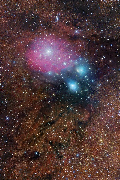 Robert Gendler: Complex Nebula In Sagittarius (NGC 6589-90) by Robert Gendler