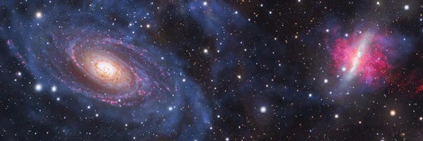 Robert Gendler: Bode's Galaxy (M81) & The Cigar Galaxy (M82) In Ursa Major by Robert Gendler
