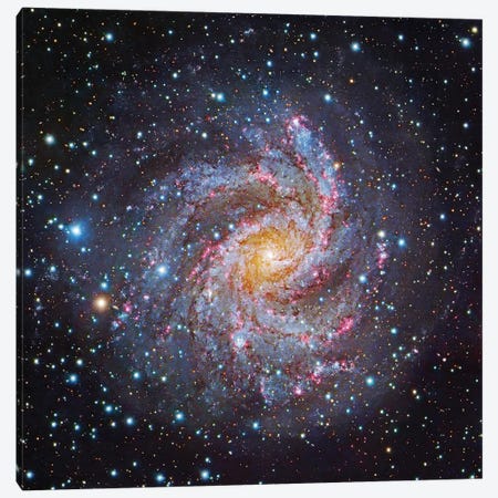 Composite Of "The Fireworks Galaxy" - NGC 6946 Canvas Print #GEN170} by Robert Gendler Canvas Art