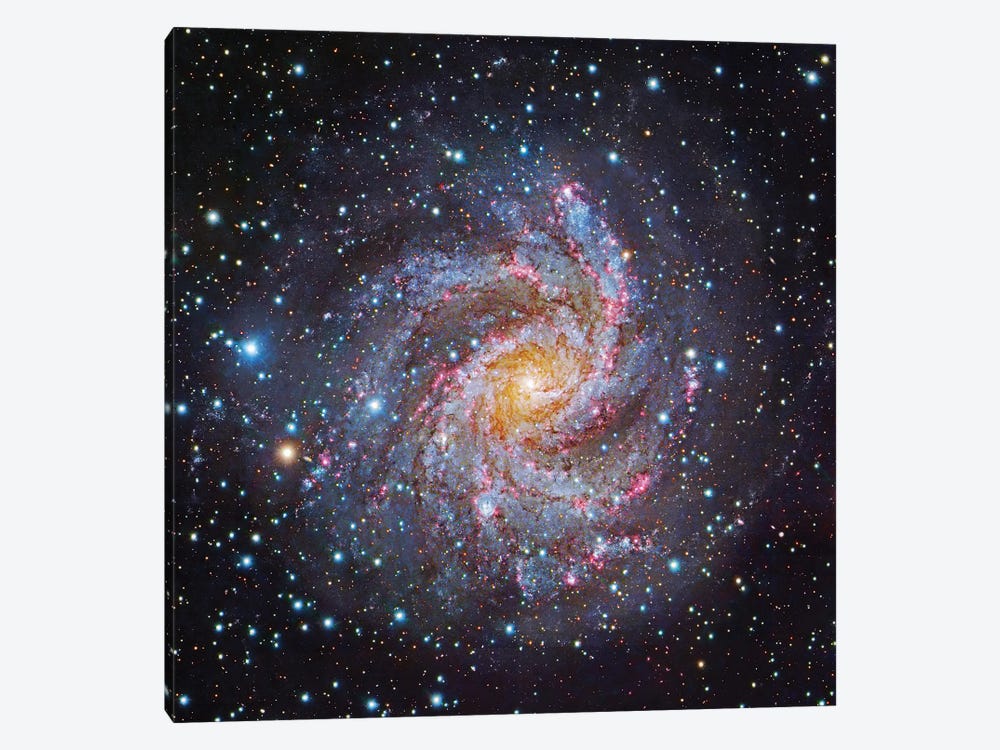 Composite Of "The Fireworks Galaxy" - NGC 6946 by Robert Gendler 1-piece Canvas Print