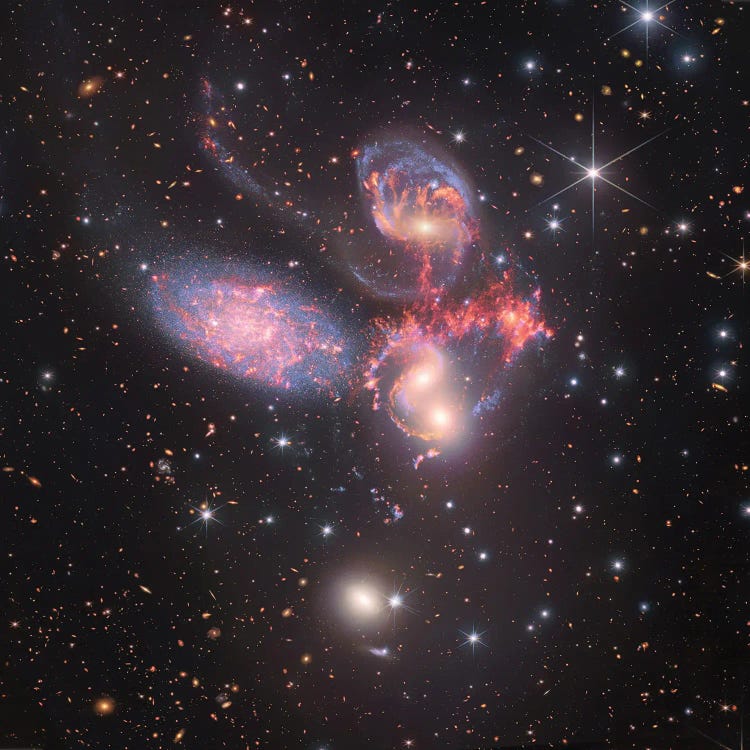 Stephan's Quintet, Compact Galactic Group In Pegasus
