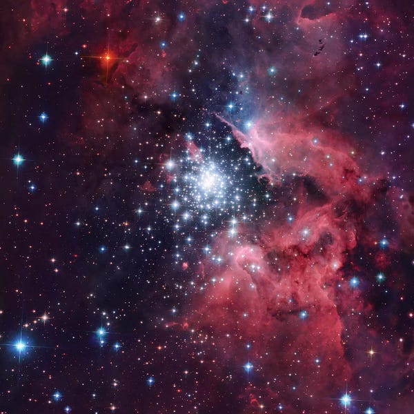 Robert Gendler: Giant HII Cloud And Its Massive Cluster HD97950 (NGC 3603) by Robert Gendler