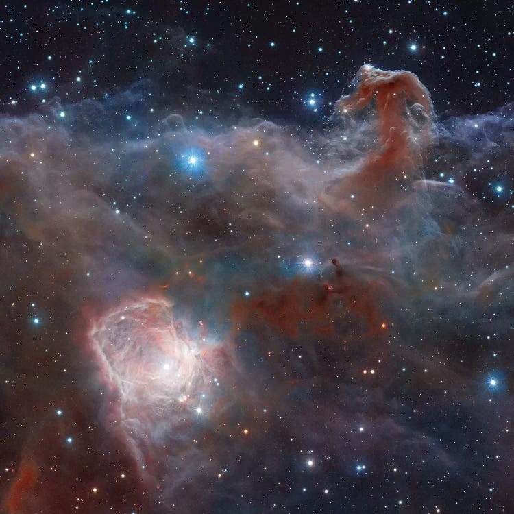 Horsehead Nebula Region In Infrared Light