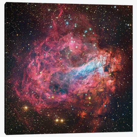M17, Swan, Omega, Horseshoe, Lobster Nebula (NGC 6618) Canvas Print #GEN42} by Robert Gendler Canvas Art Print