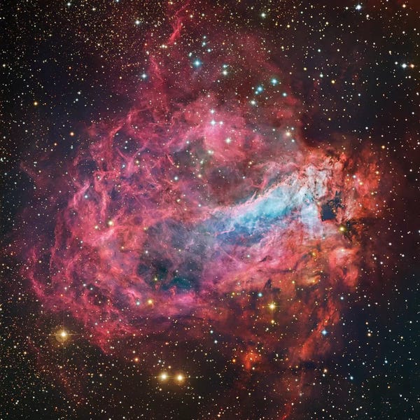 Robert Gendler: M17, Swan, Omega, Horseshoe, Lobster Nebula (NGC 6618) by Robert Gendler