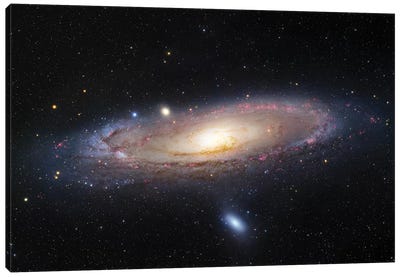 M31, Andromeda Galaxy III Canvas Art Print - Galaxy Art