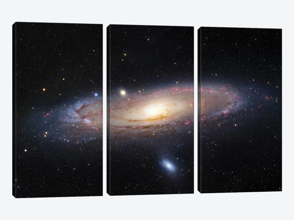 M31, Andromeda Galaxy III by Robert Gendler 3-piece Art Print