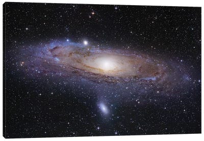 M31, Andromeda Galaxy Mosaic I Canvas Art Print - 3-Piece Astronomy & Space Art