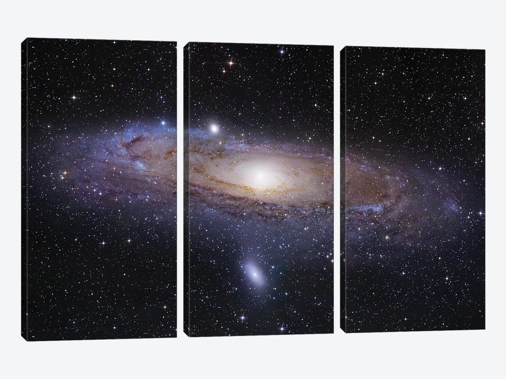 M31, Andromeda Galaxy Mosaic I by Robert Gendler 3-piece Canvas Art Print