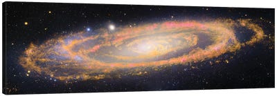 M31, Andromeda Galaxy V Canvas Art Print - Galaxy Art