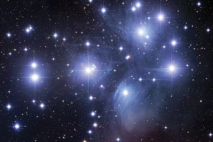 M45, The Pleiades (Seven Sisters) by Robert Gendler wall art