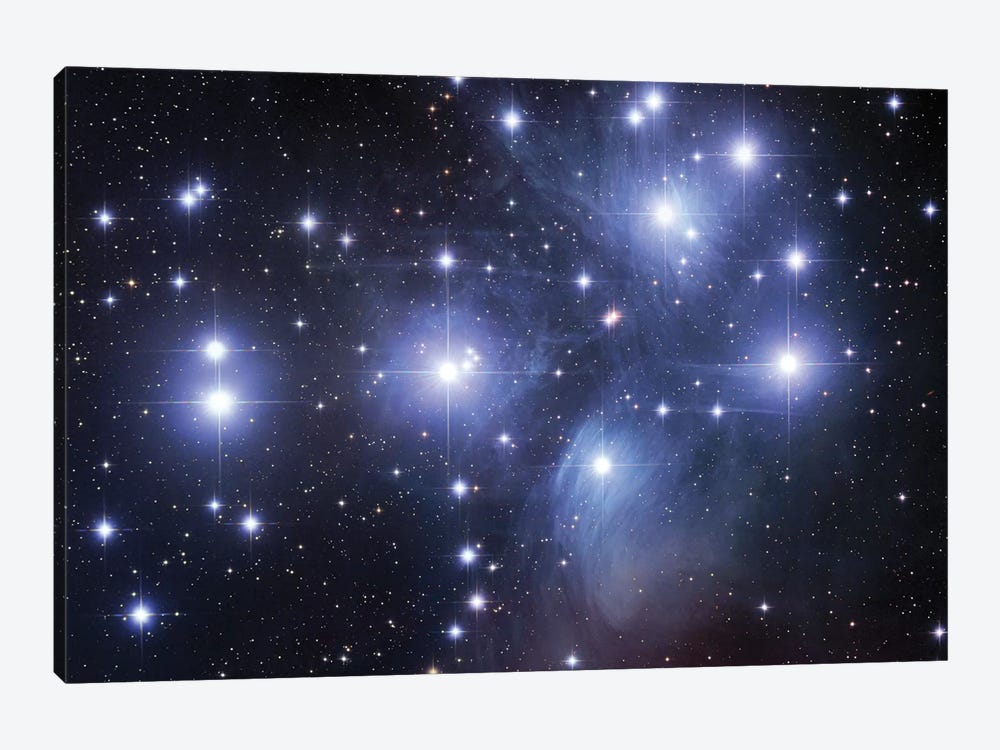 M45, The Pleiades (Seven Sisters) by Robert Gendler 1-piece Canvas Wall Art