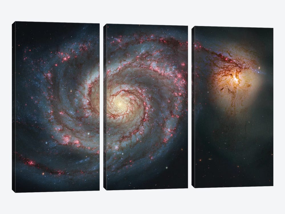 M51, The Whirlpool Galaxy I by Robert Gendler 3-piece Art Print