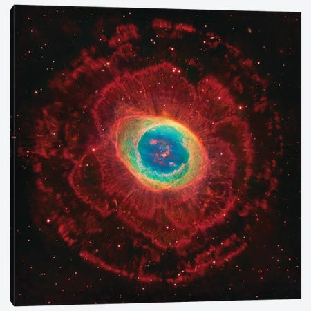 M57, The Ring Nebula (NGC 6720) Canvas Print #GEN63} by Robert Gendler Canvas Art Print