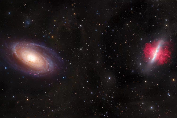 M81 & M82, Spiral Galaxy In Ursa Major I by Robert Gendler wall art