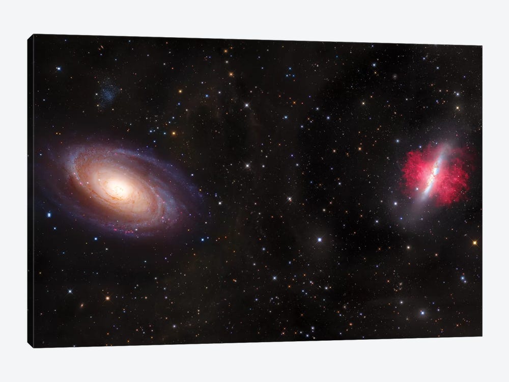 M81 & M82, Spiral Galaxy In Ursa Major I by Robert Gendler 1-piece Canvas Art Print