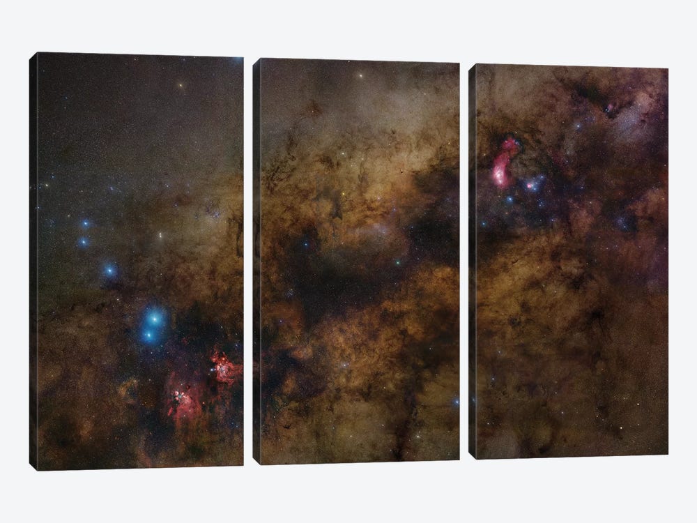 Milky Way Center by Robert Gendler 3-piece Art Print