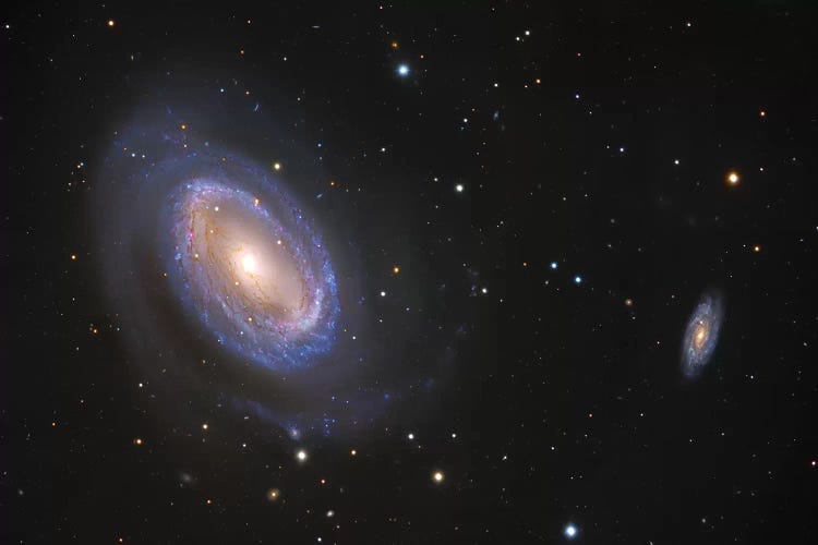 Spiral Galaxies In Coma Berenices (NGC 4725)