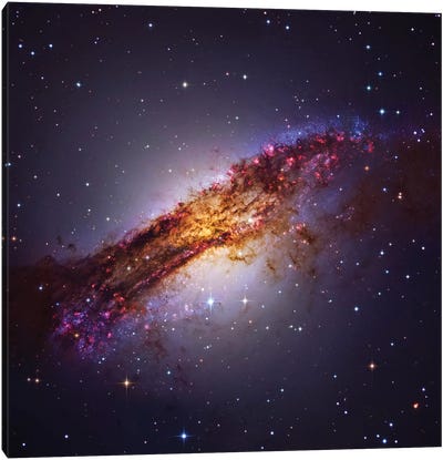 Centaurus "A" (NGC 5128) Canvas Art Print - Pantone Ultra Violet 2018