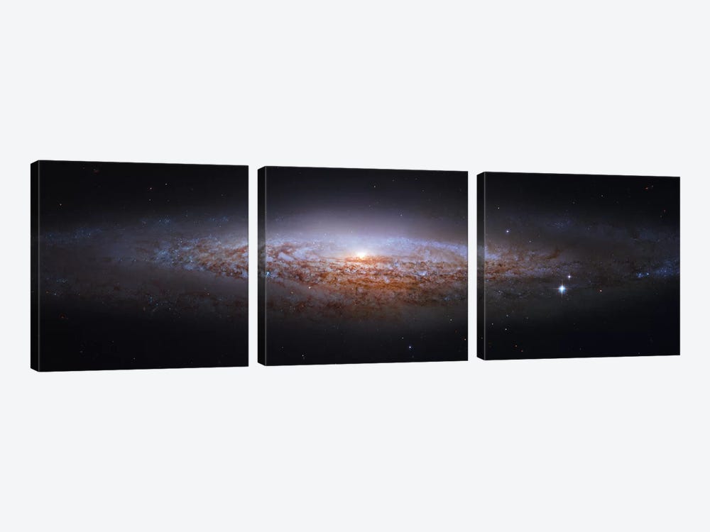 Spiral Galaxy In Lynx, Mosaic From Hubble Legacy Archive (NGC 2683) I by Robert Gendler 3-piece Canvas Art