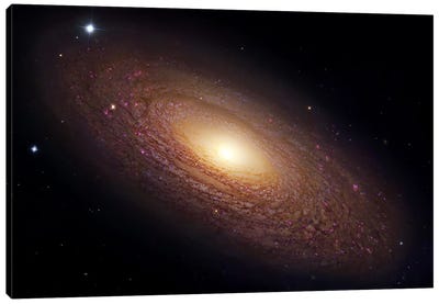 Spiral Galaxy In Ursa Major (NGC 2841) Canvas Art Print - Galaxy Art