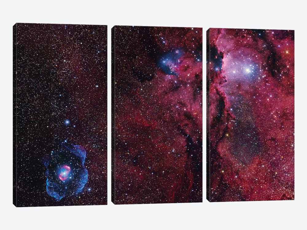 Star Forming Region In Ara (NGC 6188) I by Robert Gendler 3-piece Canvas Artwork