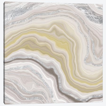 Sterling Fluidity Canvas Print #GEO8} by 5by5collective Canvas Artwork