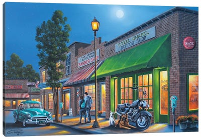 Small Town USA Canvas Art Print - Geno Peoples