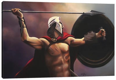 Spartan Warrior Canvas Art Print - Geno Peoples