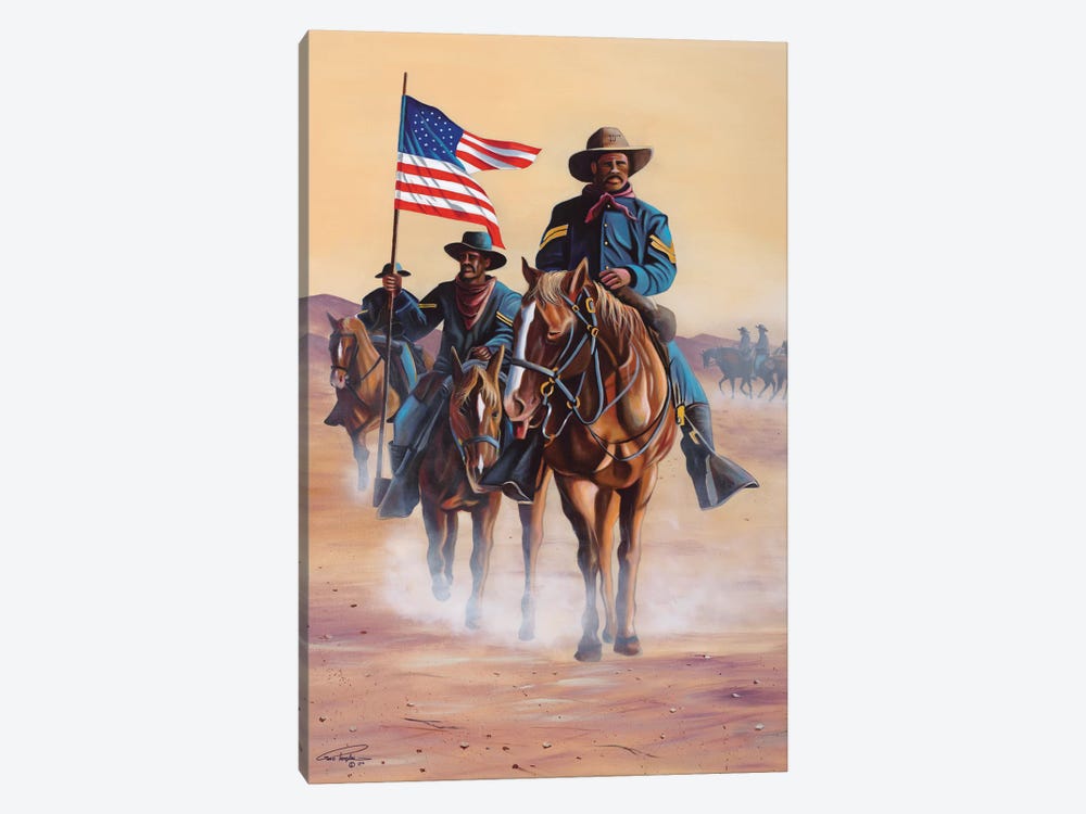 Buffalo Soldiers by Geno Peoples 1-piece Canvas Print