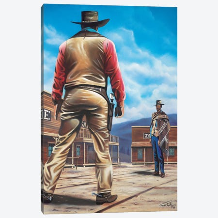 Duel Of The Century Canvas Print #GEP58} by Geno Peoples Canvas Wall Art