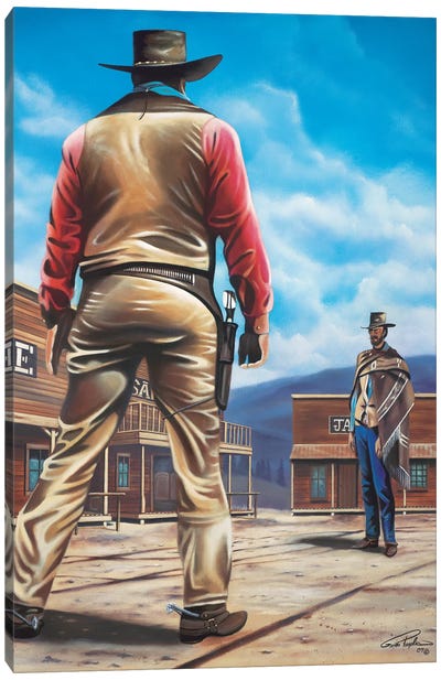 Duel Of The Century Canvas Art Print - Geno Peoples