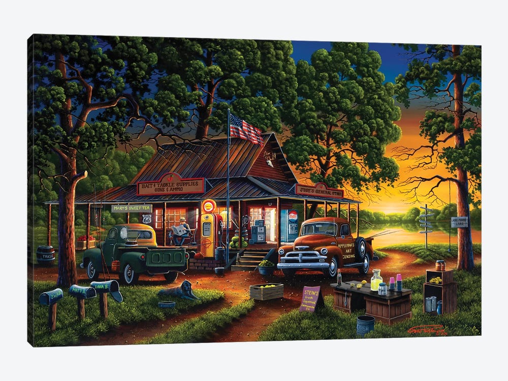 Jose’s Country Store by Geno Peoples 1-piece Canvas Print