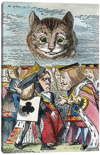 Cheshire Cat, 1865 Canvas Art Print - Queen of Hearts