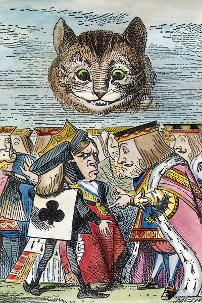 Fictional Characters: Cheshire Cat, 1865 by John Tenniel