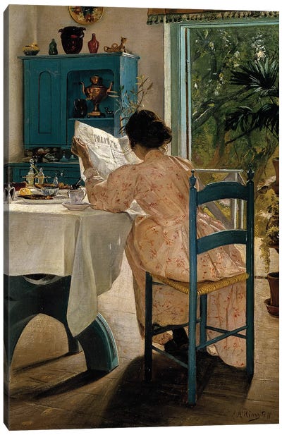 Ring: Breakfast, 1898 Canvas Art Print