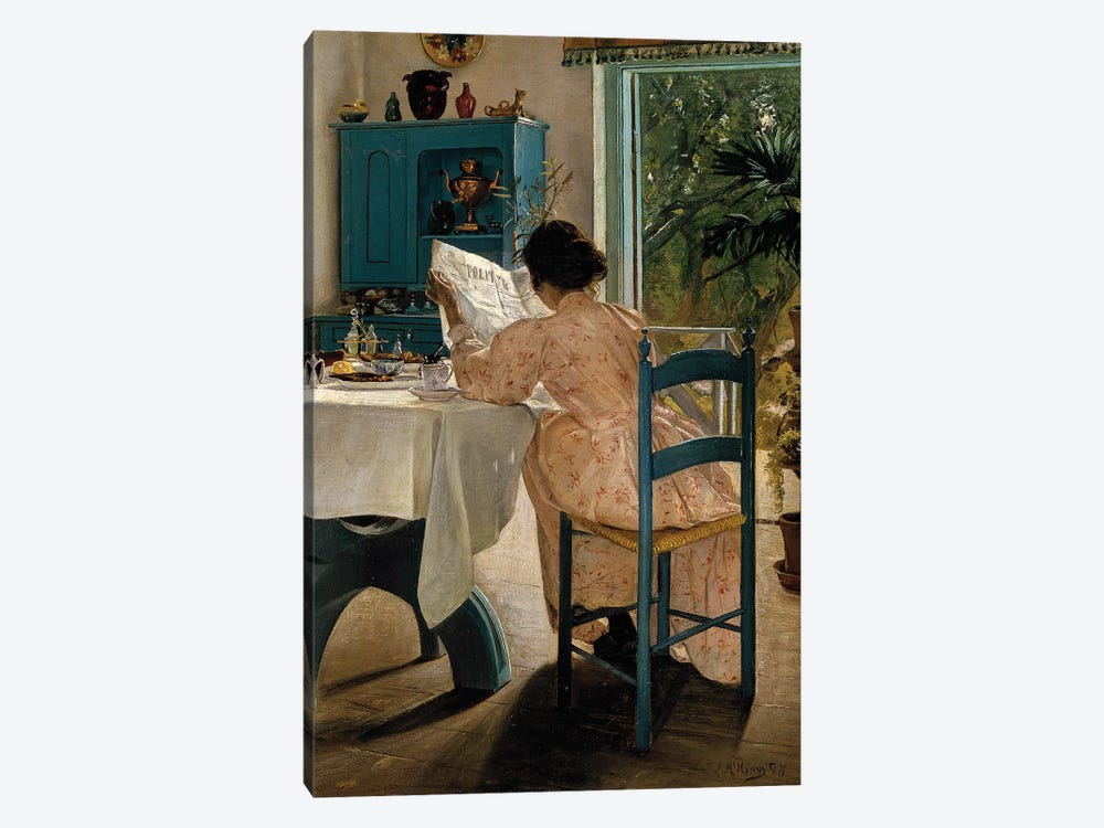 Ring: Breakfast, 1898 by Laurits Andersen Ring 1-piece Canvas Artwork
