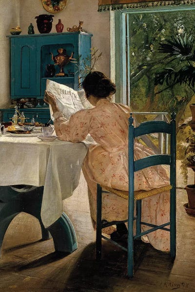 The Granger Collection: Ring: Breakfast, 1898 by Laurits Andersen Ring