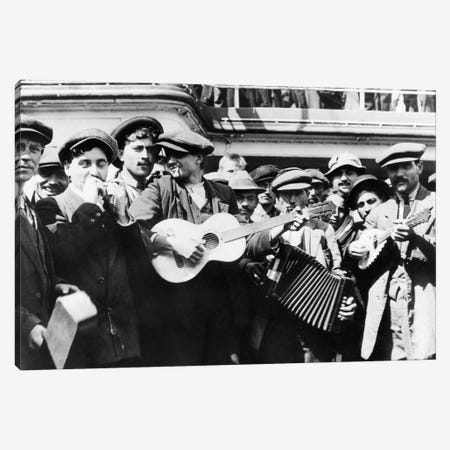 Immigrant Band, C1905 Canvas Print #GER111} by Lewis Hine Canvas Art Print