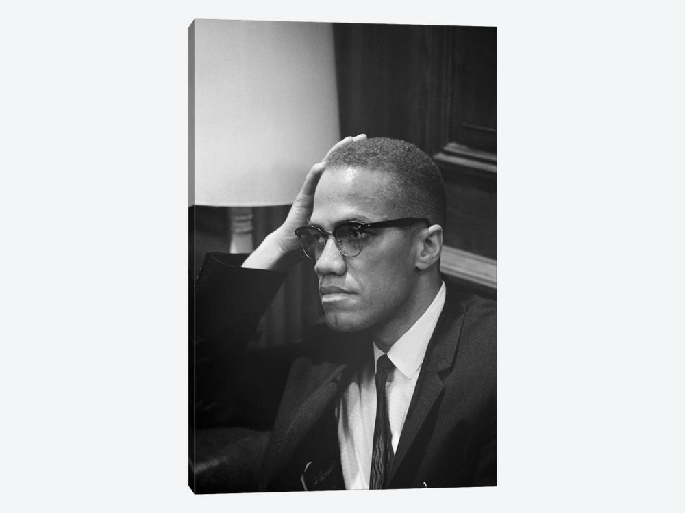 Malcolm X (1925-1965) by Marion Trikosko 1-piece Canvas Art