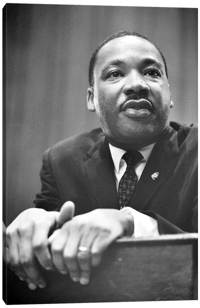 Martin Luther King, Jr Canvas Art Print - Historical Art