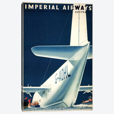 Airline Poster, 1936 Canvas Print #GER120} by Mark Severin Canvas Art
