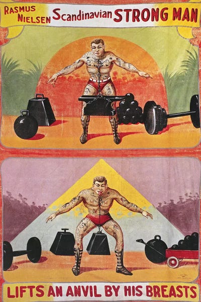 The Granger Collection: Sideshow Poster, C1945 by Nieman Eisman